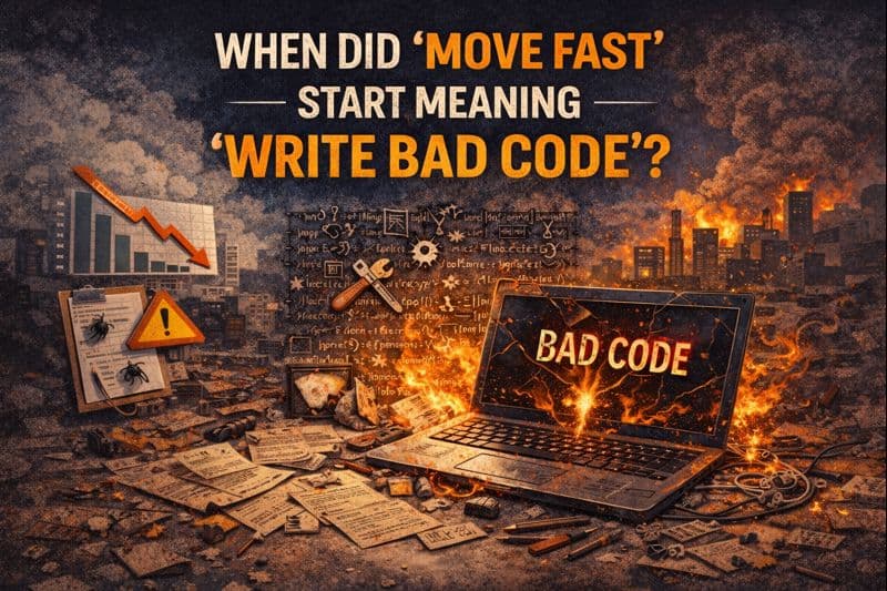 When Did “Move Fast” Start Meaning “Write Bad Code?”