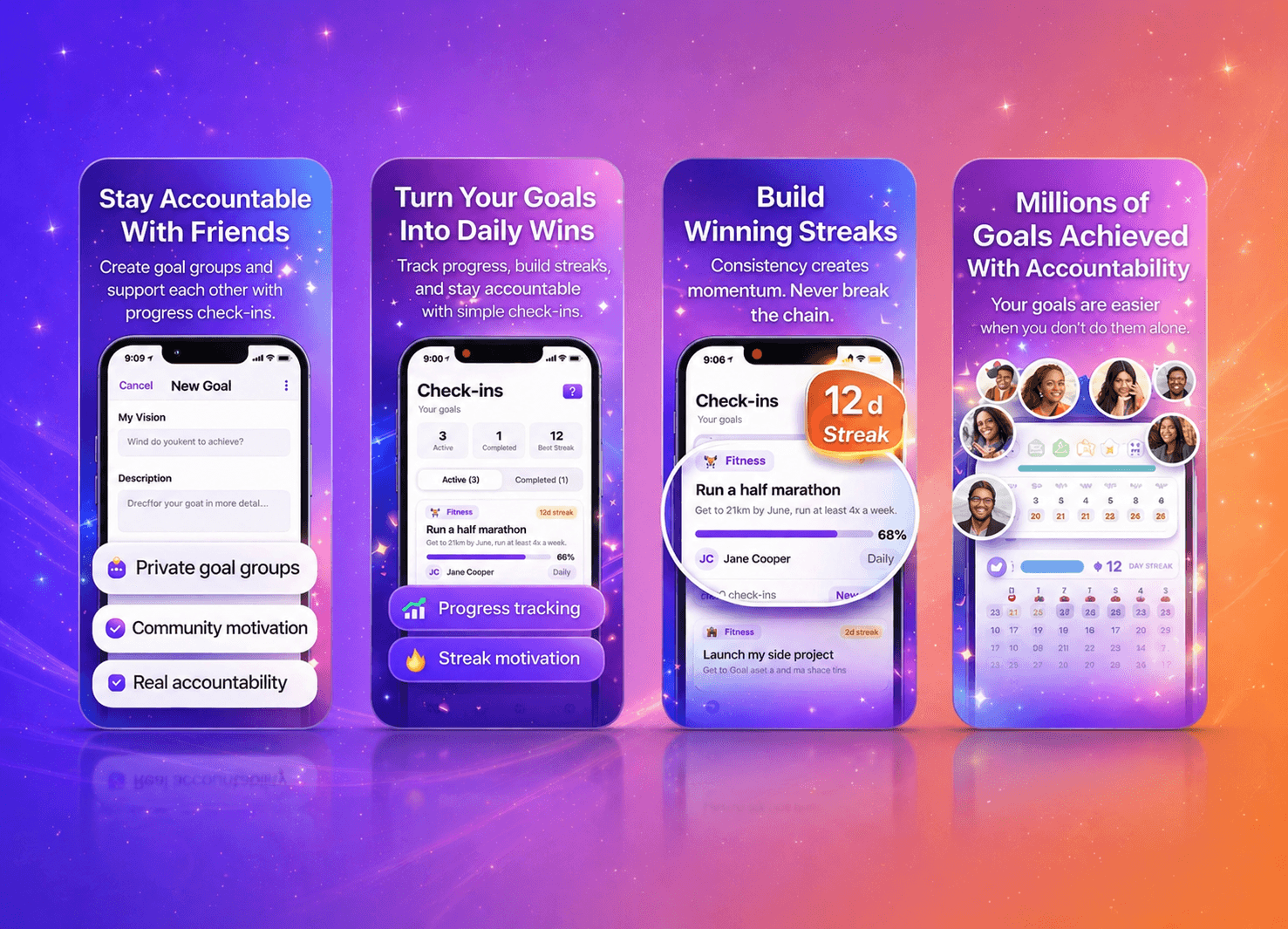 Accountability mobile screens