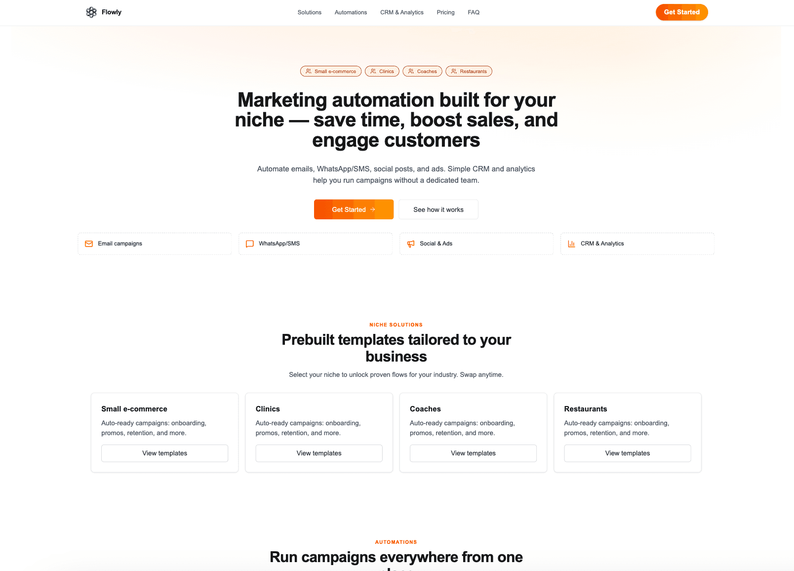 Workflow product screen