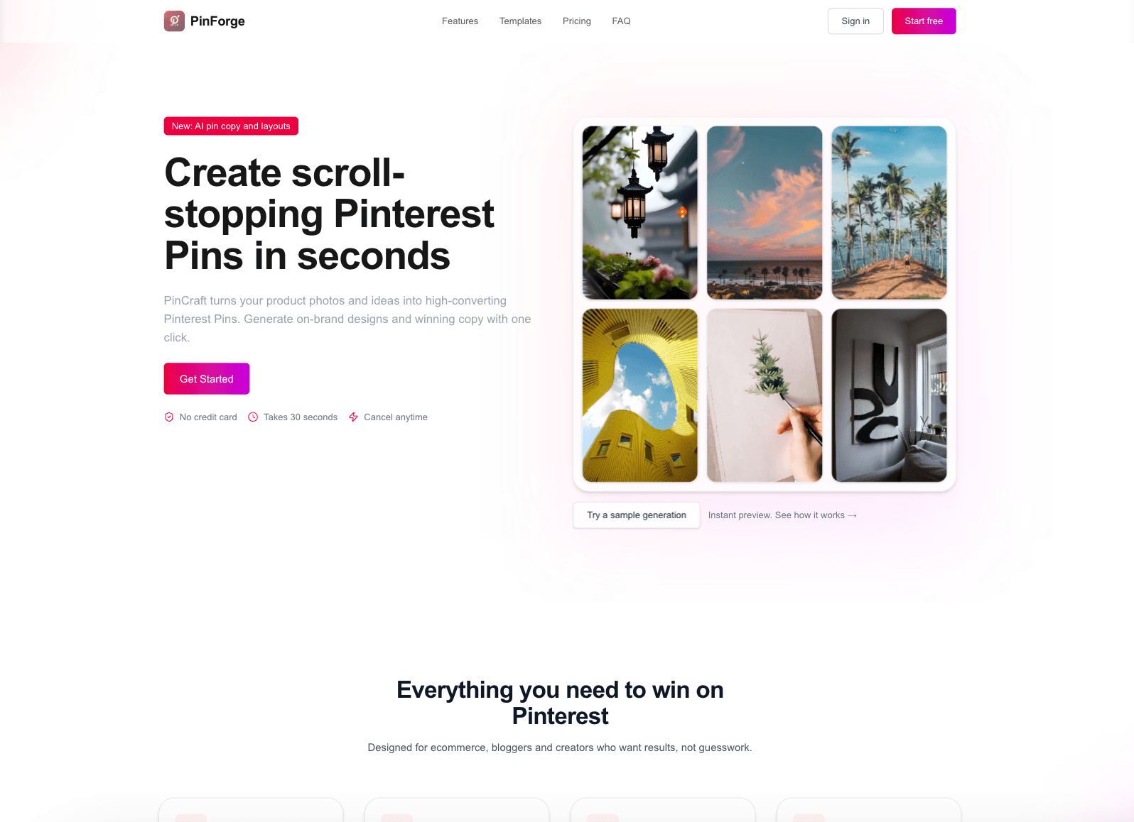 Creator tools interface
